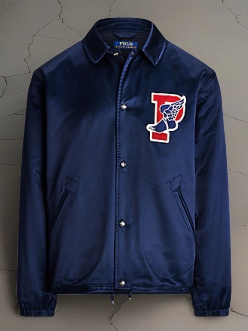 Polo Ralph Lauren P-Wing Patch Sateen Coach’s Jacket